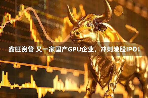 鑫旺资管 又一家国产GPU企业，冲刺港股IPO！